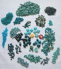 Glass Bead Lot Turquoise Gemstone Loose Chip Howlite Nuggets Jewelry Making 1lb+