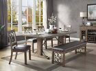 SPECIAL Farmhouse Design Dining Room Furniture 6 piece Table Bench Chair Set CBF