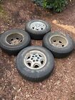 lt235 75r15 used , Radial TXS ,  All terrain ,104/101Q C ,with used silver rim