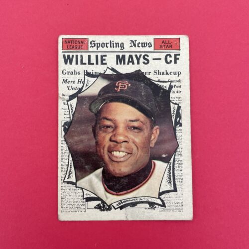 1961 Topps WILLIE MAYS Sporting News All-Star #579 S.F. Giants VG