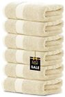 Luxury Hand Towels -  Soft Cotton Supper Absorbent Hotel towel 6-Pk 16X30