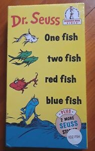FACTORY SEALED Dr. Seuss - One Fish Two Fish Red Fish Blue Fish VHS Watermark