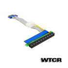 PCI Express Extender Ribbon Cable (19cm) PCIe 16x - 1x Video Card GPU w/ Molex!
