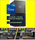 i7 Dell XPS 8940 Desktop Intel i7-10700 512 GB SSD 4 TB HDD 32GB RAM RTX 4060