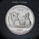 2004 S Silver Proof Wisconsin State Quarter - From Proof set - 90% Silver