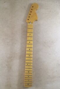 CBS Canadian Rock Maple Guitar Neck Satin Amber NOS Nitro Relic For Fender Strat
