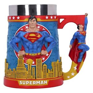 Nemesis Now Superman Man of Steel Tankard 15.5cm, Resin, Officially Licensed DC