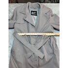 Vintage Khaki London Fog Womens 12R Trench Coat With Zip Out Lining