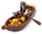 NEW LEGO CAPTAIN JACK SPARROW with Boat & Treasure minifig potc pirate lot set