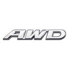 3D Chrome Metal Large AWD Car Emblem 4x4 4wd Off Road Logo All Wheel Drive Badge