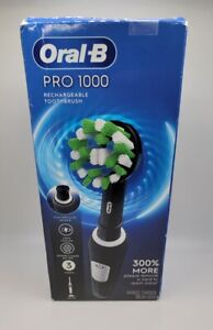 Oral-B Pro 1000 CrossAction Electric Toothbrush Black - MACHINE AND CHARGER ONLY