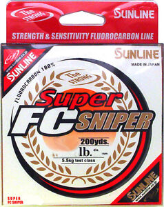 Sunline Fishing Line - Sunline Super FC Sniper Fluorocarbon 165 - 200 Yards