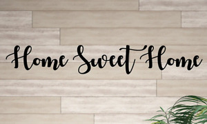 New ListingHome sweet home sign cut out word art farmhouse wall decor MDF painted black #3a
