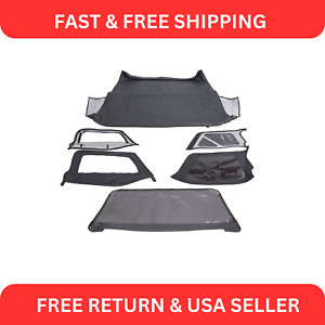 For 1997-2006 Jeep Wrangler TJ Premium Front & Rear Soft Top + Upper Skins 6pcs (For: More than one vehicle)