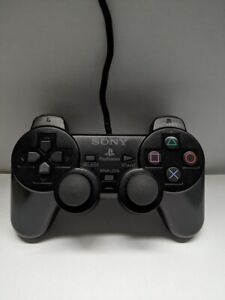 Sony PS2 Analog Controller (Black), DualShock 2, OEM **TESTED**