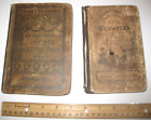 2 Antique Textbooks Irvings Sketch Book, Sprague 1885 + Rays Three Thousand Test