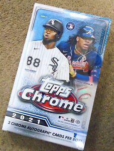 2021 Topps Chrome Baseball Hobby Box Free Priority Shipping