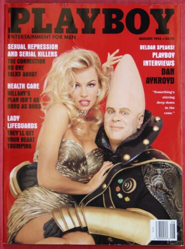 Vintage Playboy Magazine Conehead Dan Aykroyd Pamela Anderson August 1993