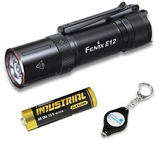 Fenix E12 V2.0 160 Lumens AA Flashlight with a Lumintrail Keychain Light