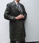 Vintage GERMAN supple  Leather Officers Trench Coat WW2 size L / XL