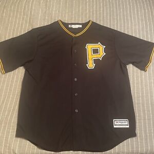 Pittsburgh Pirates Jersey Mens 2XL Black Gerrit Cole 45 Stitched Button Down~1F