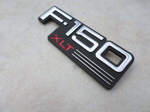 92-96 Ford F-150 XLT Side Door F2TB-16B114-BA Logo F2TZ-16720-C Emblem Decal