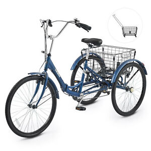 New ListingSecondhand 26 Inch 3 Wheel Bike for Adults w Large Detachable Basket  7 Speed