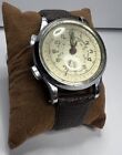 Vtg. Sheffield Men's Mechanical Chronograph Telemetre Watch For Parts Or Repair