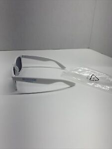 Belvedere Vodka Sunglasses White Plastic Blue Logo Summer Promo Glasses