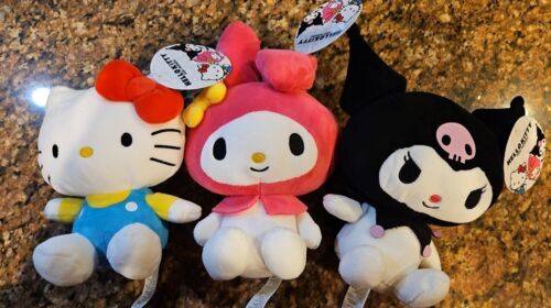 Hello Kitty and Friends Kuromi By Sanario Stuffed Plush Doll 8