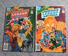 JUSTICE LEAGUE OF AMERICA #152 #154 News Stand 1978. Low To Mid GRADE SEE PICS