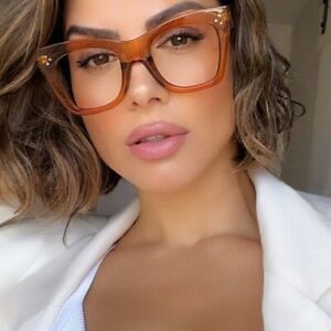 Oversized thick frames catherine  Women Eyeglasses  Clear Lens Shadz SQUARE NERD