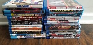 28  movie blu ray lot mixed genre Horror Comedie Drama Action