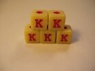 New ListingVintage Spanish Poker Dice Set Dado's 5/8 inch each Great set of old dice