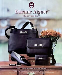 1997 ETIENNE AIGNER Finely Crafted Handbags Shoes & Accessories PRINT AD