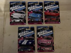 Hot Wheels Fast And Furious Women Of Fast Complete Set 5/5 BRAND NEW