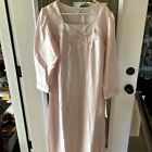 New Vintage Barbizon Nightgown Pink Size XLarge Long Sleeve 