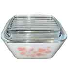 Vintage Pyrex Pink Gooseberry Refrigerator Dish#501 1 1/2 Cup W/ Lid Preowned