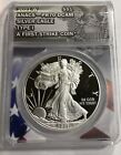 2021-W $1 Silver Eagle Proof Type 1 ANACS PR70DCAM First Strike Item 6530