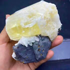 New Listing2.04LB Beautiful ! Natural YellowCalcite Quartz Crystal Cluster Mineral Specimen
