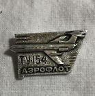 Vintage soviet Russian TUPOLEV TU-154 aircraft pin badge USSR/Aeroflot