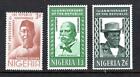 FN453 Nigeria 1963 SC#162-4 Set of 3 Diff. 1st Anniv. of the Republic Mint NH