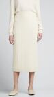 NWT Ralph Lauren Size M Cable Knit Wool Cashmere Pencil Skirt Ivory Cream Womens