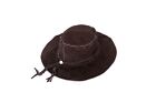 DEEP BROWN SUEDE HAT Floppy hat Suede Type Leather Casual Hat Outdoors