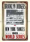1955 baseball BROOKLYN NEW YORK metal tin sign new home decorating ideas