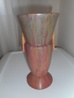 Antique Roseville Carnelian II Futura Art Pottery Drip Vase