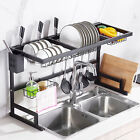 Over The Sink Dish Drying Rack Stainless Steel Kitchen Dish Drainer Kitchen Rack