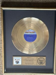 THE BIG CHILL Movie Vintage CERTIFIED RIAA GOLD Record Sales Award Soundtrack