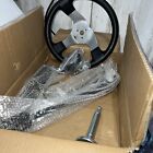 Go Kart Steering Wheel Steel Kit Gear Rack Pinion Adjustable Shaft For 110cc ATV