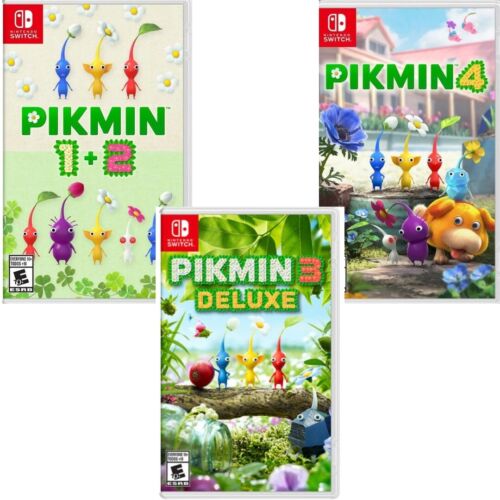 Pikmin 1+2 & 3 Deluxe & 4 Switch Brand New Game Bundle (Action/Adventure Puzzle)